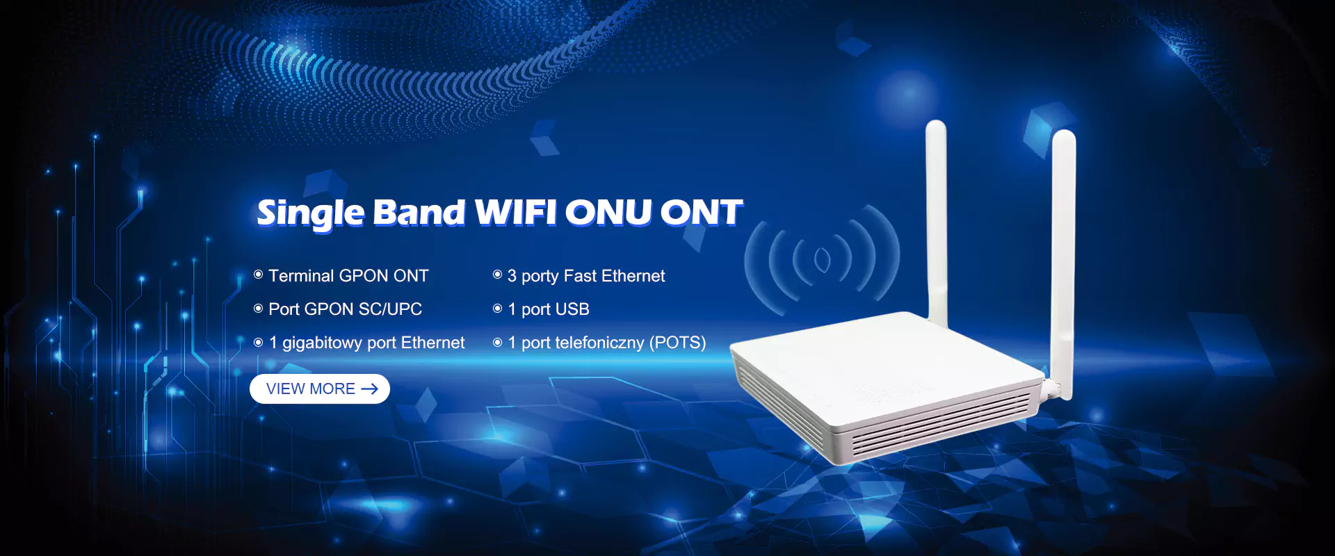 تأمین کننده تک باند Wifi ont Ont